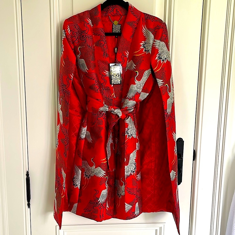 Biba crâne jacquard cape jacket/dress